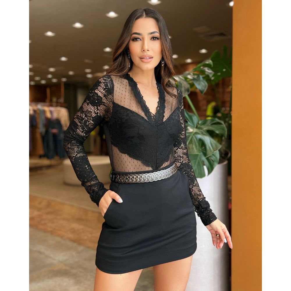 Body Club Rendas Preto - Murau