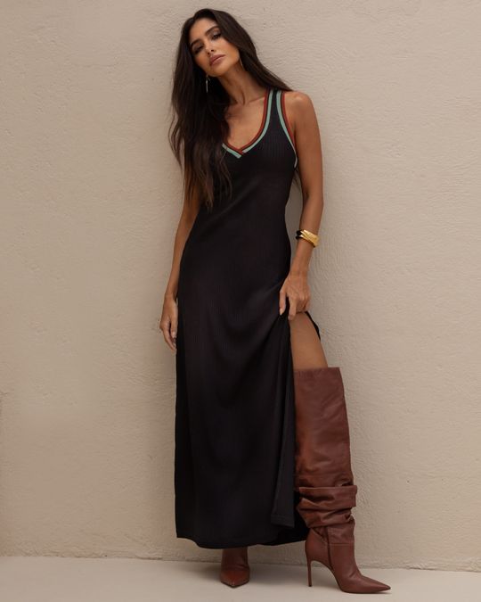 Vestido-Canelado-Retilinea