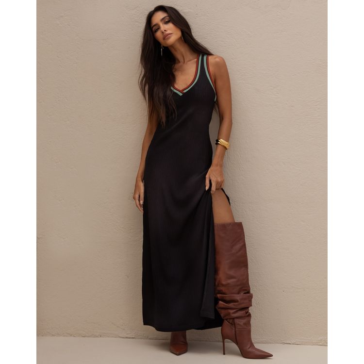 Vestido-Canelado-Retilinea
