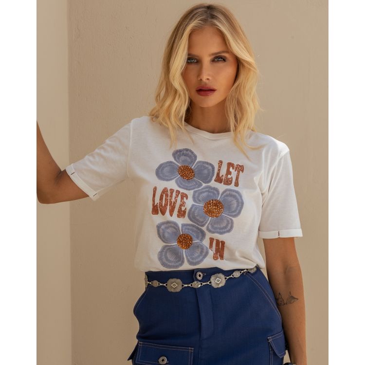 T-Shirt-Flowers-Blue