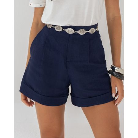Short-Linho-Barra-Italiana