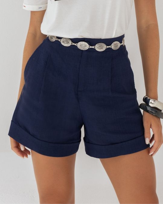 Short-Linho-Barra-Italiana