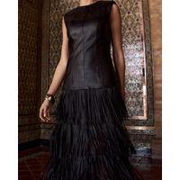 Vestido-Couro-Franja
