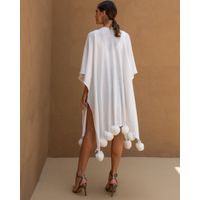 Poncho-Tricot-Pom-Pom
