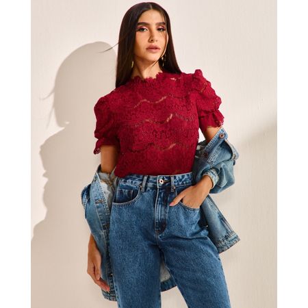 Blusa-Renda-Manga-Curta